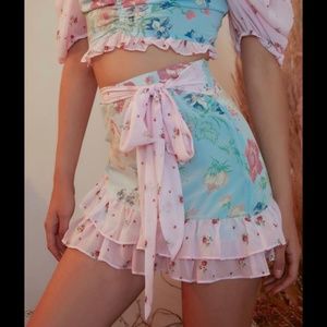Dollskill floral skirt